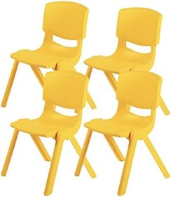 Resim Fiore 4'Lü Set Büyük Şirin Çocuk Sandalyesi Sarı 