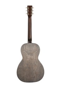 Resim Art &amp Lutherie Roadhouse Parlor Q-discrete Elektro Akustik Gitar Denim Blue 