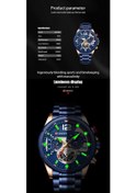 Resim Prestigegoods Altın Siyah Kahverengi Curren 8395 Erkek Quartz Saat, 23cm Paslanmaz Çelik Kayış, 3atm Su Geçirmez Kahverengi 