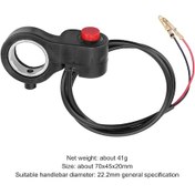 Resim Siyah-evrensel Motosiklet Gidonu Korna Anahtarı Elektrikli Gidon Bisiklet Kornası Açma Kapama Düğmesi Marş Parçaları Aksesuarları 