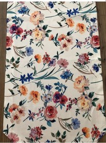 Resim Huzurlu Bahçe Desenli Runner Çok Renkli 