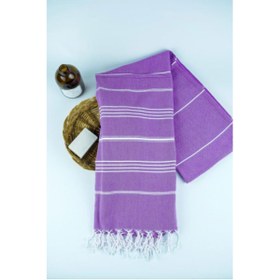 Resim DefneToprak Gelin Çeyiz Mor Peştemal 