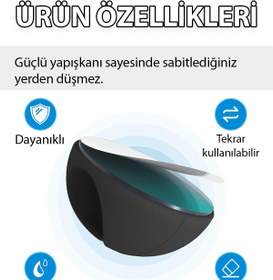 Resim COZY SENSE Kablo Tutucu 10'lu Set Kendinden Yapışkanlı 