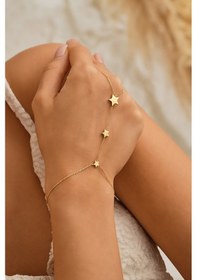 Resim Sefa Gold 14 Ayar Altın Üç Yıldız Şahmeransfgshmr05 Sarı 