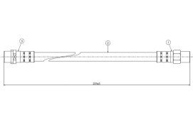 Resim Fren Hortumu Arka Bmw E36 9300 34321159524 2 Adet 
