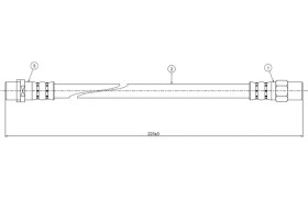 Resim Fren Hortumu Arka Bmw E36 9300 34321159524 2 Adet 
