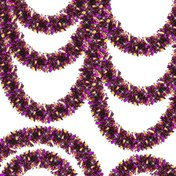 Resim Mor Turuncu Çift Renk Sim Süs 180 cm 