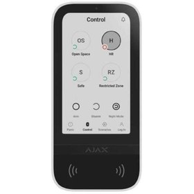 Resim Ajax Keypad Touchscreen Dokunmatik Ekranlı Tuş Takımı Beyaz 