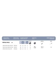 Resim Fett VRF45 - PN12 - D063 - D22 - Z05 Vorgen Freze Takımı 