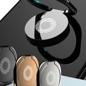 Resim 3-Lü Çinko Alaşım Cep Telefonu Tutucu, 360° Evrensel Parmaklık, Su Geçirmez Olmayan, Dayanıklı Cep Aksesuarı 