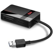 Resim Springsun Kawau Usb 3.0 Dörtlü Kart Okuyucu - Sd/tf/cf/ms Destekli, Hızlı Aktarım, Windows/mac/linux Uyumlu, Plug & Play 