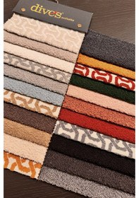 Resim Afrodit - Hera Serisi Premium 1.kalite Silinebilir Döşemelik Dokuma Kumaş Kırmızı 