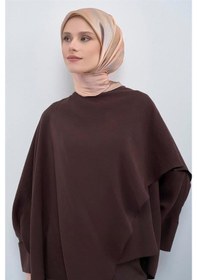 Resim Armine Tivil Saf İpek Eşarp 9513 - 81 Somon Kırçıllı Desen Somon 