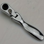 Resim Kompakt & Dayanıklı 1/4" Ratchet Soket Anahtarı - Dar Alanlar İçin Tek Başlı Tasarım, Karbon Çelik 