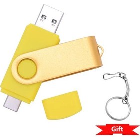 Resim Yeni 2 In 1 Tip-c Kalem Sürücü 256gb Usb Bellek Çubuğu 128gb 64gb Pendrive 32gb Yellow 4gb Diğer 