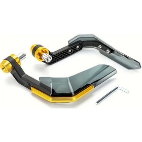 Resim Tongdashop Evrensel Motosiklet El Koruyucu - Golden Rüzgar Kalkanlı Aerodinamik Dayanıklı 