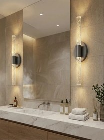 Resim Bhbackhome Bubbleflux Large Şık Tasarım Modern Ledli Aplik 51 Cm Antrasit Elektrikli Antrasit 
