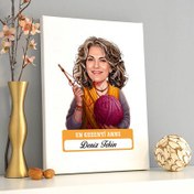 Resim En Tonton Anne Karikatürlü Kanvas Tablo 