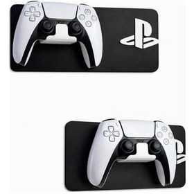 Resim Playstation Duvar Askısı Ps Oyun Kolu Standı Dekoratif Siyah Kontrolcü Tutucu Aparat 