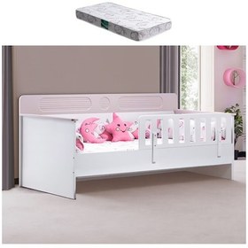 Resim Karyola, Flora Montessori Karyola - Pembe + 1 Adet Comfort Yatak 