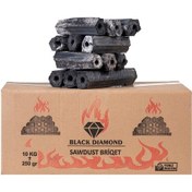 Resim Black Diamond Press Briket Taş Firin Mangal Kömürü 10Kg 