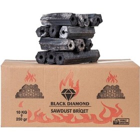 Resim Black Diamond Press Briket Taş Firin Mangal Kömürü 10Kg 