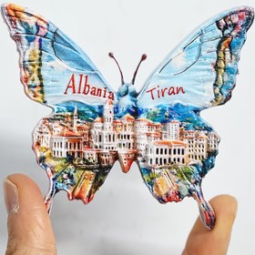 Resim 1 Adet Arnavutluk Buzdolabı Mıknatısı - Tirana Simgeleri (Skanderbeg Meydanı & İkonik Kule) ile Melamin Sekizgen Temalı Magnet - Renkli Hatıra Manyetiği, Halka Açık Alanlar için Dekorasyon, Buzdolabı Mıknatısları, Komik Buzdolabı Mıknatıslar, Sevimli Buzdolabı Mıknatıslar, Komik Buzdolabı Mıknatıslar, Sevimli Buzdolabı Mıknatıslar, İlham Veren Mıknatıslar 