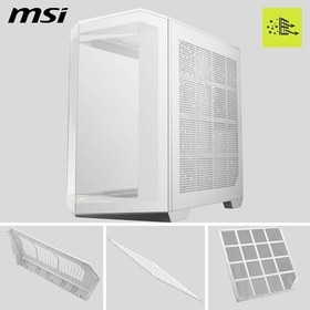Resim MSI MAG PANO M100R PZ White 4x120mm ARGB Fan USB 3.2 Micro-ATX Tower Gaming (Oyuncu) Kasa 