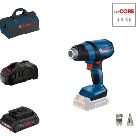 Resim Bosch Ghg 18V-50 1x4 Ah Procore Akülü Sıcak Hava Tabancası Bez Çantalı 