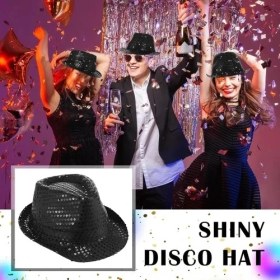 Resim Aspata Store Siyah Payetli Fötr Şapka Yetişkin Boy 