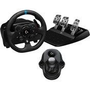 Resim logitech G923 Ps5, Ps4 Ve Pc Ile Uyumlu Siyah Yarış Direksiyonu Ve Pedalları 