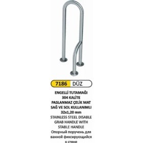 Resim Arı Metal Engelli Tutunma Barı Yerden Duvara Mafsallı 