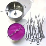Resim 5 Adet/10 Adet 10.92 Cm Mum Fitili Tutucuları Mum Yapımı Için Metal Fitil Merkezleme Aracı 