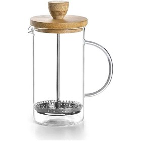Resim The Mia Bambu Kapaklı French Press 350 Ml Cam0327 Renkli 