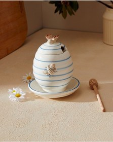 Resim Madame Coco Flore Bal Kavanozu Balk0000000001 12,5x12,5x14,8 Cm-mavi/beyaz 