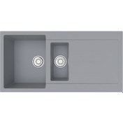 Resim Gradde Gri 1.5 Göz Granıt Eviye 50 x 100 CM Gr100 