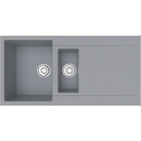 Resim Gradde Gri 1.5 Göz Granıt Eviye 50 x 100 CM Gr100 