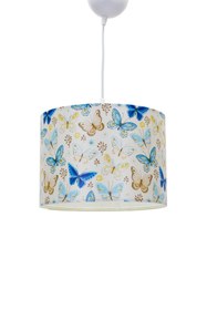 Resim HALL BREATHE Mavi kelebekli çocuk odası seti, tavan ve komodin ile şık ve kullanışlı 2'li takım 