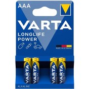 Resim Varta AAA Longlife Power 4'lü Alkalin Kalem Pil (SKT: 12-2031) 