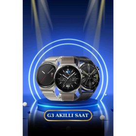 Resim Kont Kablosuz Bluetooth Bağlantılı Kulaklık ve Dokunmatik Ekran Akıllı Saat Arama Cevaplama 