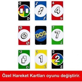 Resim Mabeyn Mattel Games Uno Dos Kartlar Çocuklar ve Yetişkinler Için Aile Kart Oyunu DOS™ Ikinci Seri HNN01 