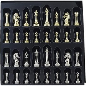 Resim SHC42000 Gifthome Metal Klasik Satranç Taşı Parlak 