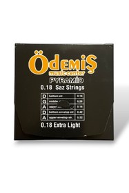 Resim ödemiş Kısa Sap Saz/Bağlama Takım Tel 0.18 