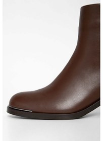 Resim Tamer Tanca Kadın Hakiki Deri Kahverengi Casual Bot 33 36512 Bn Bot Sk23/24 Fındık Dr Kahverengi 