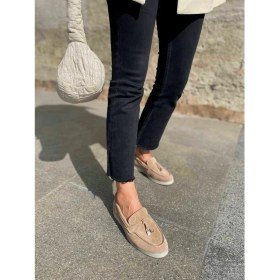 Resim Nilufarr Lou Bisküvi Süet Kadın Casual Ayakkabı 