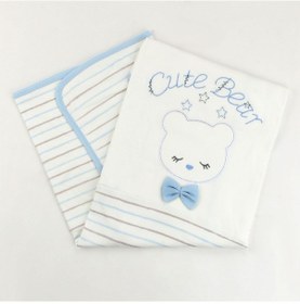 Resim Sebi Bebe Fiyonklu Ayıcık Bebek Battaniyesi 80x90 Cm 9183 