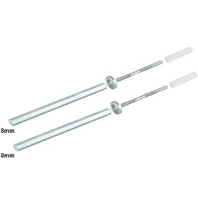 Resim AFEKS GİZLİ RAF TUTUCU 8X140 MM ÇİNKO TAKIM (AY-A1221-1) 