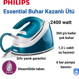 Resim Philips Perfectcare, 360 G Şok Buhar, Optimaltemp Teknolojisi, GC6815/20 Buhar Kazanlı Ütü 