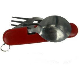 Resim Genel Markalar K 524 RD Çok Amaçlı Çakı (Çatal, Kaşık, Bıçak) 9cm - Plastik Gövde 