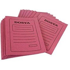 Resim Elitstore Karton Dosya A4 Tam Kapak Pembe 50'li Paket KRTN-DSY 
